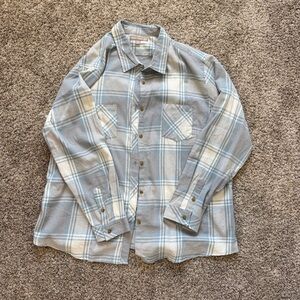 Men's Blue Plaid Shirt
